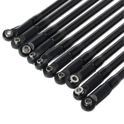 RC Models Parts For Axial For SCX10 II 90046 10Pcs/Set 1/10 RC Crawler Car Metal Link Set Plastic Rod End