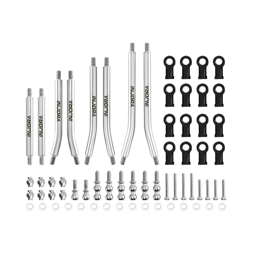 INJORA Stainless Steel High Clearance Chassis Links for 1/30 Axial SCX30