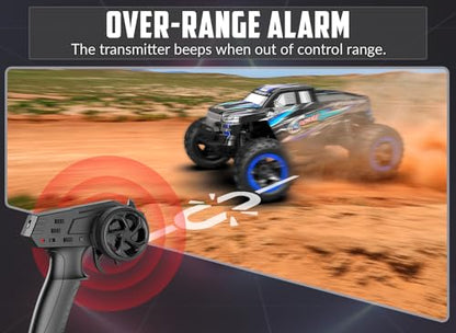 RC Truck 1:16 4x4 All Terrain RC Car 40KPH High Speed Remote Control Cars for Adults | 4WD, 2.4GHz, 2 batteries, full proportional control, over-range & low battery control