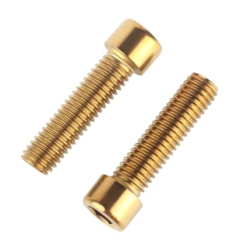 6Pcs Bike Screws M6x10 12 16 18 20 25 30 35mm Stainless Steel Socket Head Cap Allen Hex Bolt (Gold, M6 x30mm) - color: Gold, size: M6 x30mm