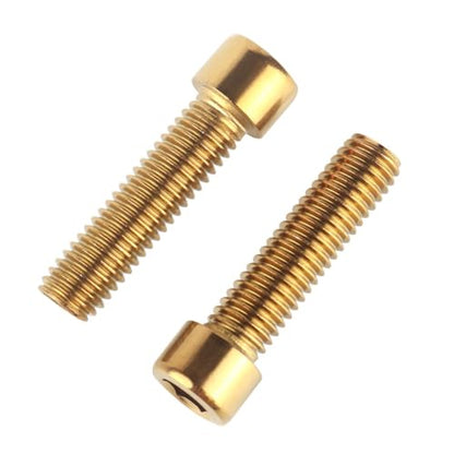 6Pcs Bike Screws M6x10 12 16 18 20 25 30 35mm Stainless Steel Socket Head Cap Allen Hex Bolt (Gold, M6 x30mm) - color: Gold, size: M6 x30mm