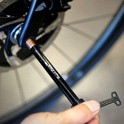 Through Axle Roaddisc, Gravel, Cyclocross, or Mountain Bikes, M12XP1.0/P1.5/P1.75 for 60 Different Combination - size: φ12x105mm Road Front
