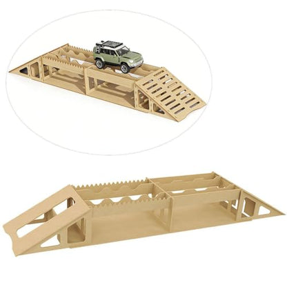 1/18 1/24 1/30 RC Crawler Obstacle for TRX4M SCX24 SCX30, Narrow Bridge | DIY assembly course parts, tabletop rock crawling practice, RC cars not included