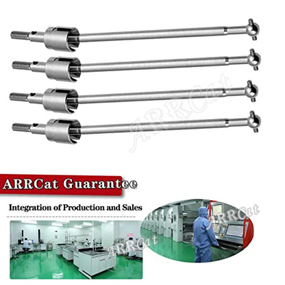 Drive Shaft Upgrades Part for Red cat Volcano Epx/PRO,ARRCat Metal 90MM Dogbones Drive Shaft 08029 & Stub Wheel Axle 02033，RC Hops Up Upgrades Parts Dogbones&Stub Wheel Axle,(90mm, 8-Pack),Silver - color: Silver - (90mm, 8-pack)