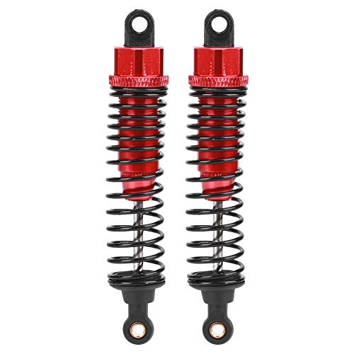 Shock Struts Damper, 2 Pcs Front Rear Shocks Damping Metal RC Car Upgrades Part Absorbers Oil Damper for 1/10 Flat RC Racing Car (85MM) - size: 85MM