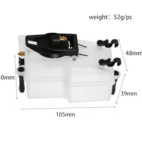 RC Fuel Tank Spare Parts 125CC [Replacement] 85721 Compatible with HSP 94760 94761 94762 94763 94766 94885 94862 94866 1/8 RC Model Cars Spare Parts (NO:85721)