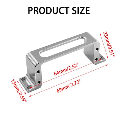 1PC RC Airplane Aluminum Alloy Servo Mounting Bracket Fixed Frame for RC Plane Helicopter Boat DIY Model Toy Fixed Wing Parts (Silver) - color: Silver