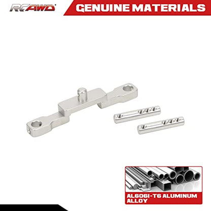 RCAWD SCX24 Body Post Front Upgrades for Axial, Body Mount Aluminum Parts for AXI00002 Silver - color: Silver