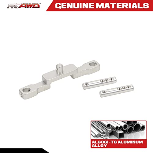 RCAWD SCX24 Body Post Front Upgrades for Axial, Body Mount Aluminum Parts for AXI00002 Silver - color: Silver