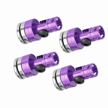 SUNGOOYUE Magnetic Body Post Holder, Aluminum Body Post Mount 4PCS for SCX10 1:10 RC Car, Easy Install, Smooth Metal Finish, Light 26.7g for RC Car Fans (Purple) - color: Purple