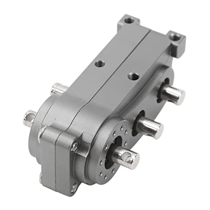 ZAWELYIO 2 Speed Gear Box Transfer Case for Axial SCX10 1/10 Scale Crawlers - 313mm WB CNC Machined with Dual Ratio Output (Ti Color) - color: Ti Color