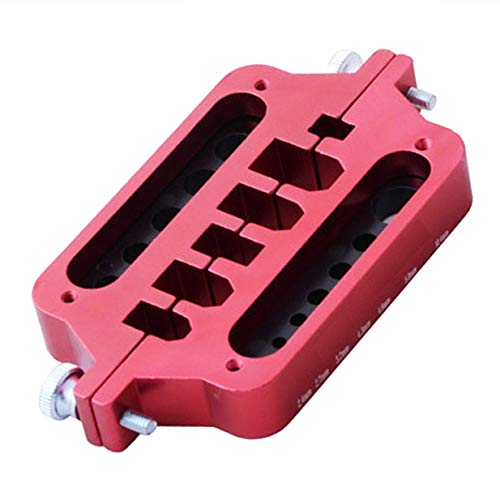 ShareGoo Aluminum Welding Soldering Insulate Station Jig RC Tools for XT60 XT90 T Plug Banana Plug Connector,Red