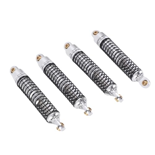 banapoy RC, 4Pcs 59mm Front Rear Threaded Oil Damper Suspension Damper, Adjustable Oil Filled Replacement with Aluminum Alloy Upgrade Parts for ASCENT 18 1/18 RC