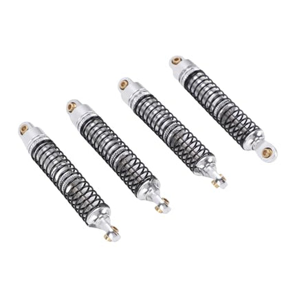 banapoy RC, 4Pcs 59mm Front Rear Threaded Oil Damper Suspension Damper, Adjustable Oil Filled Replacement with Aluminum Alloy Upgrade Parts for ASCENT 18 1/18 RC
