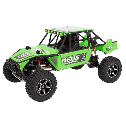 MEUS RACING Mantis24 Body with Roll Cage for Axial 1/24 SCX24 RC Crawler (Green) - color: Green