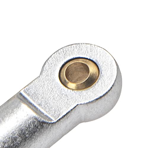 10Pcs ShareGoo M3 Tie Rod End Ball Head Holder Link 3mm Thread Ball Joint Compatible with Tamiya Redcat HSP Traxxas Axial SCX10 1/10 RC Car Truck Boat DIY Robot Airplane,L22mm (Silver)