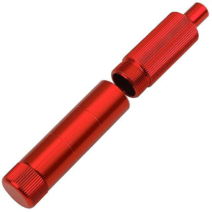 7 in 1 Mini Portable Screwdriver Hex Driver 1.3 1.5 2.0 2.5 3.0mm 0#+ 1#- Hex Key RC Screw Driver Repair Tool for 1/16 1/12 1/14 1/10 RC Cars (Red) - color: Red