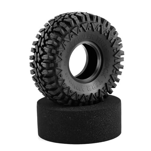 REDSPIDER 1.9 Crawler Tires（4pcs）RC Crawler Tires OD 4.33'' for 1/10 RC Crawler TRX4 SCX10 90046 Redcat Gen8 RC4WD D90 TF2 MST 1.9 Beadlock Wheels