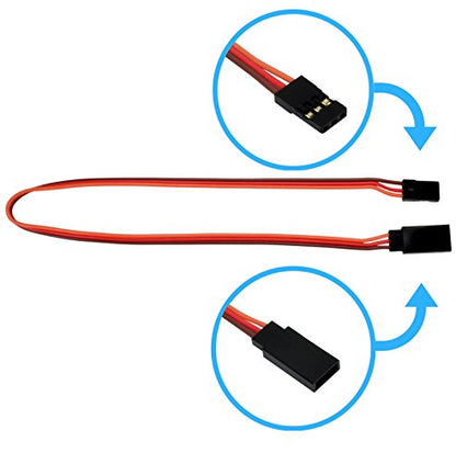 12" / 300mm JR Style Servo Extension - 5 Pack 1014