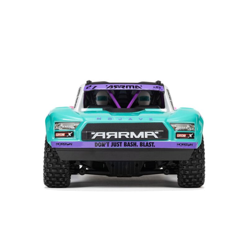 ARRMA Mojave GROM 223S BLX Brushless 4X4 Small Scale Desert Truck RTR with Battery & Charger - Remote Control Car, RC Racing Car 4WD 1/18 On-Road (Teal (ARA2304ST1))