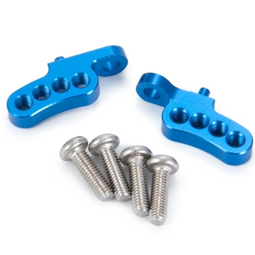 RC Car Toys For Tamiya CC01 1/10 Metal Front Rear Shock Towers Mount Pull Link Rod Mounts Steering Set RC Drift Truck Car Parts(Rear Mount-Blue) - color: Rear Mount-Blue