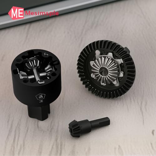 2PCS Front Rear Limited Slip Differential EXB Diff Gear 43T 10T for Arrma 1/7 Infraction Fireteam Mojave Limitless 1/8 Kraton Outcast Notorious Talion Typhon 6S BLX & EXB Upgrade Parts Black