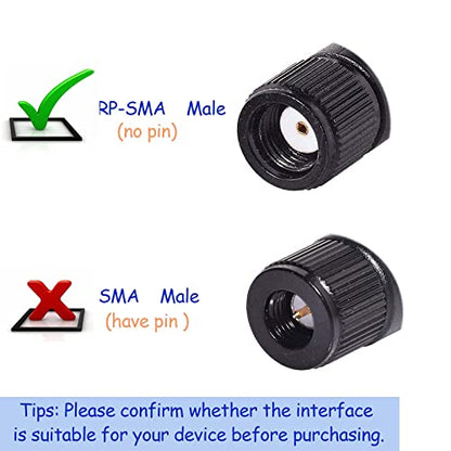 Bingfu Dual Band WiFi 2.4GHz 5GHz 5.8GHz 3dBi MIMO RP-SMA Male Bluetooth Antenna (2-Pack) for PC Computer WiFi Router Wireless Network Card USB Adapter Security IP Camera Video Surveillance Monitor - color: （RP-SMA Male）Antenna 2-Pack