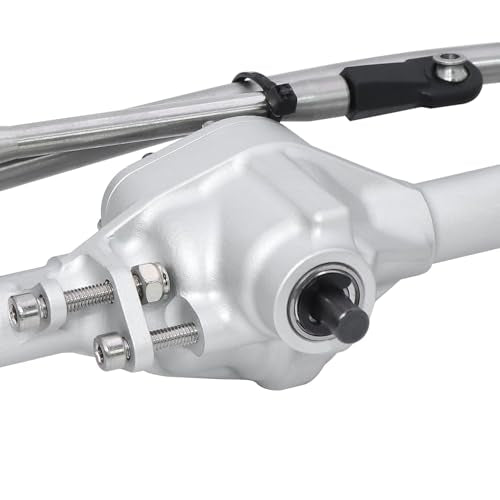 CNC Aluminum Front Rear Straight Axle for 1/10 RC Crawler Axial SCX10 II Vanquish VS4-10 Chassis (Silver) - color: Silver
