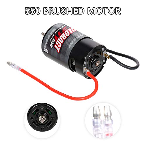 Globact 550 21T Brushed Motor for 1/10 RC Crawler TRX4 SCX10 Redcat RC4WD - size: 21T