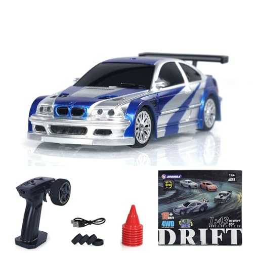 TOUCAN RC HOBBY RTR RC Race Car Gyro 4 * 4 Fully Proportional Control Speed Mini Car 1/43 for Ages 14+,US in Stock - color: 4302gyro