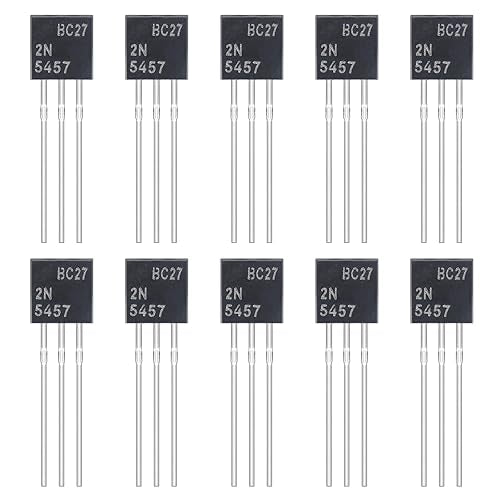2N5457 N-Channel Junction Field Effect Transistors 5457 JFET TO-92 25V 10mA (Pack of 10pcs) - style: 2N5457