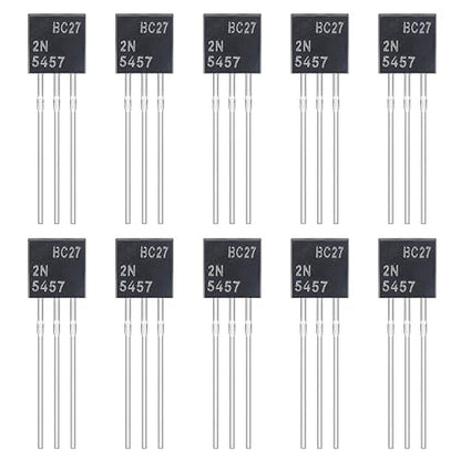 2N5457 N-Channel Junction Field Effect Transistors 5457 JFET TO-92 25V 10mA (Pack of 10pcs) - style: 2N5457
