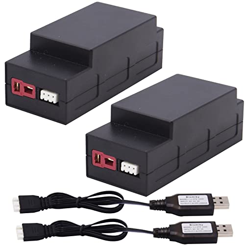 Blomiky 7.4V 2S 1000mAh 7.4Wh Lipo Rechargeable Battery and USB Cable Replacment for H16 H16BM H16PL H16DR RC Trucks / H16
