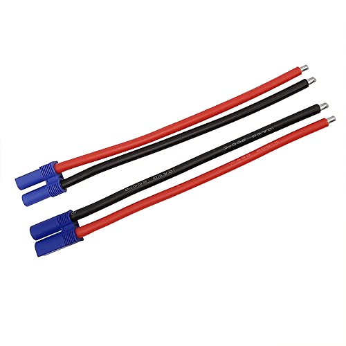 1Pair 10AWG Silicone Wire EC5 Male/Female Connector Pigtail Cable for RC Lipo Battery