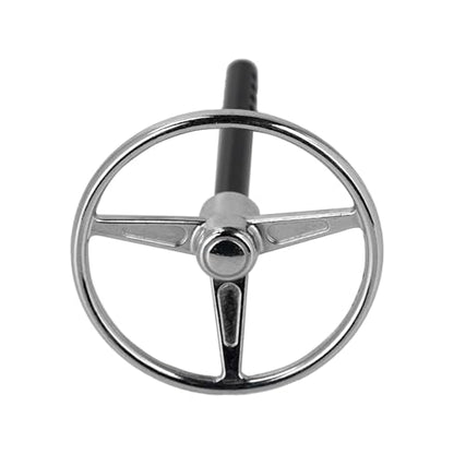 CNC Aluminum Universal RC Steering Wheel for 1/10 Scale RC Crawler Car Axial SCX10 TRX4 D90 D110 Interior Accessories (Silver) - color: Silver