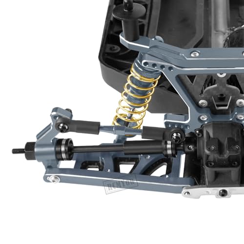 RC Upgrades Part for 1/10 Slash 4x4/Slash 4x4 VXL,Alloy Caster Block,Steering Blocks,Rear Stub Axle Carriers w/4pcs Wheel Hex & Bearings,Titanium - color: Titanium - Upgrades Part
