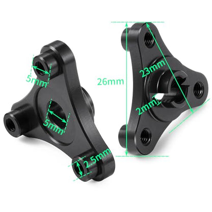 Aluminum Alloy 7075 Slipper Clutch Eliminator, Black | Compatible with Tra-xxas E-Maxx E-Revo Summit T-Maxx 3.3 Revo 3.3 1/10, RC Car, Upgrade Parts - color: Black