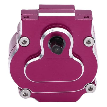 RC Complete Transmission, CNC Aluminum Alloy 24:1 Complete Transmission Smooth Operation for 1/18 RC Crawler Car Upgrade Part (Purple) - color: Purple