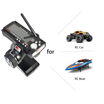 FS-GT3B 2.4GHz 3 Channel RC Transmitter with FS-GR3E Receiver, AFHDS Digital Proportional Radio Control System for RC Cars, Trucks, Boats