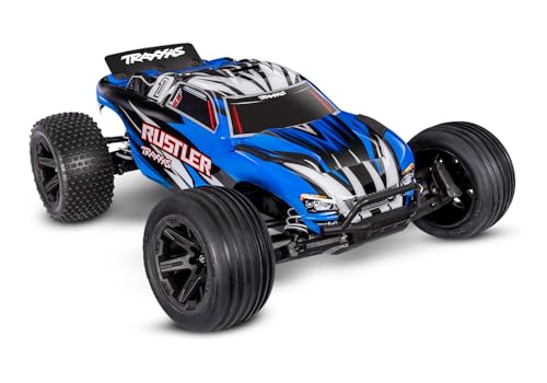 Traxxas Rustler 2WD XL-5 Stadium Truck with Battery and Charger (Blue) - color: Blue