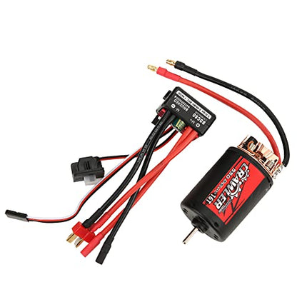 550 Brushed Motor and 80A ESC HighPerformance Kit for 1/10 RC Crawlers Durable Construction 215g