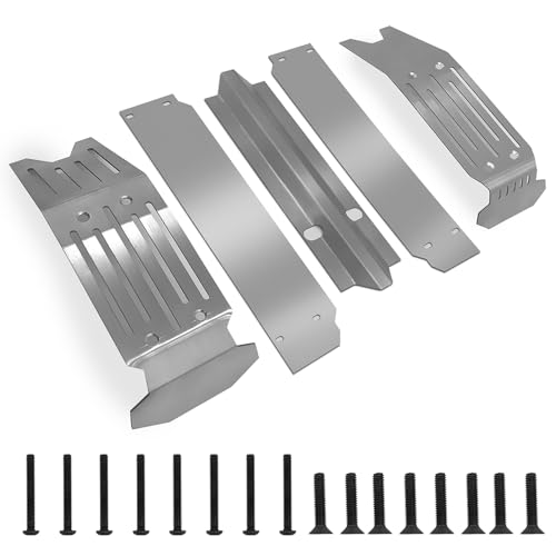 Stainless Steel Chassis Center Protector Guard Armor Skid Plate for 1/5th X-Maxx RC Crawler Car Upgrades