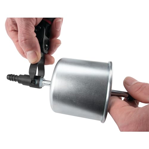 Performance Tool W83116 Multi Angle Quick Connector Clip Tool | Automotive fuel line and electrical connector removal. Spring loaded jaws. 90 degree flexing cushion grip