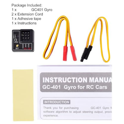 GC401 RC Car Gyro 3 Drive Modes L-Drive/S-Drive/H-Drive 4-8.4V for RC Drift Racing Car Steering Correction