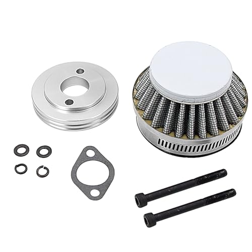 FLMLF Air filter Set for 1/5 RC Hpi Baja Rovan King Motor 5B 5T 5SC Losi 5ive T FG GoPed (Gray metal)