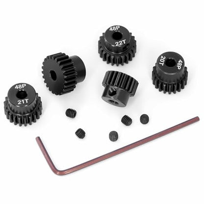 OGRC 48DP 19T 20T 21T 22T 23T Pinion Gear 3.175mm (1/8-Inch) Shaft Pinion Gear for 1/10 RC Brushless Brush Motor Gear - size: 19T 20T 21T 22T 23T