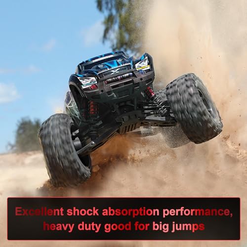 RC Car Shocks Set 4PCS RC Shocks Shocks Replacement Parts #5862 Update Part | Compatible with 1:10 Scale Trax Slash/Rustler/Stampede/Hoss VXL 4x4 2WD Front & Rear Shock Absorber - color: Black
