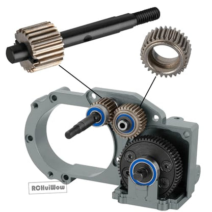RC Gears Upgrades Part for 1/10 Slash/Stampede/Bandit/Rustler 2WD VXL,Diff Transmission Gear &48P 76T w/25T 27T Pinions &Pressure Plate &Slipper Clutch &Slipper Rebuild Kit Hops Up,Titanium - color: Titanium(1set)