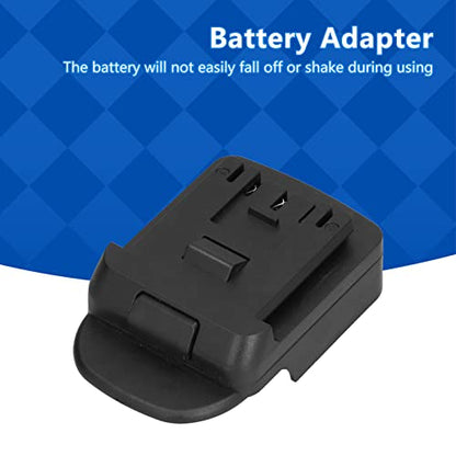18V Battery Converter Adapter, Battery Conversion Kit with Switch &, 12AWG Wire Terminals, Power Connector Dock for DIY RC Car Toys Robotics
