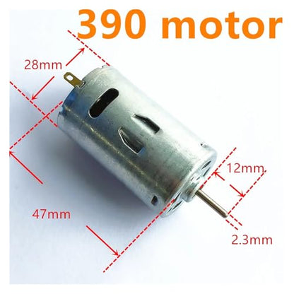 DC Motors Micro Mini 130 390 R260 R280 N20 Brush DIY Model Toy Fan Cars Drones Robotics Hand Drills(390 Motor) - color: 390 Motor